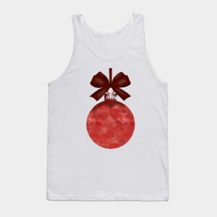 Red Christmas Holiday Ornament Tank Top